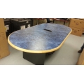 Blue Marble Style Racetrack Boardroom Meeting Table, 96 x 49